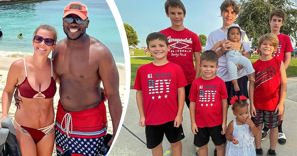 Man Who Found Love With a Single Mom of 6 on a Dating App Unconditionally Adopts All of Her Kids