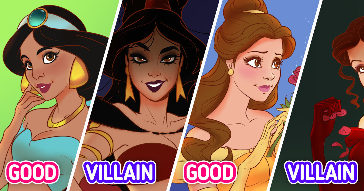 Evil Makeovers: See Your Favorite Disney Princesses as Villains Evil Makeovers: See Your Favorite Disney Princesses as Villains