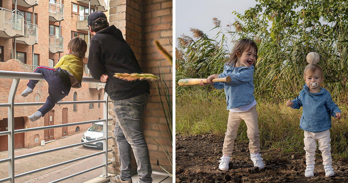 Dad Sends His Partner These Hilarious Photos Whenever She Asks If the Kids Are OK Dad Sends His Partner These Hilarious Photos Whenever She Asks If the Kids Are OK