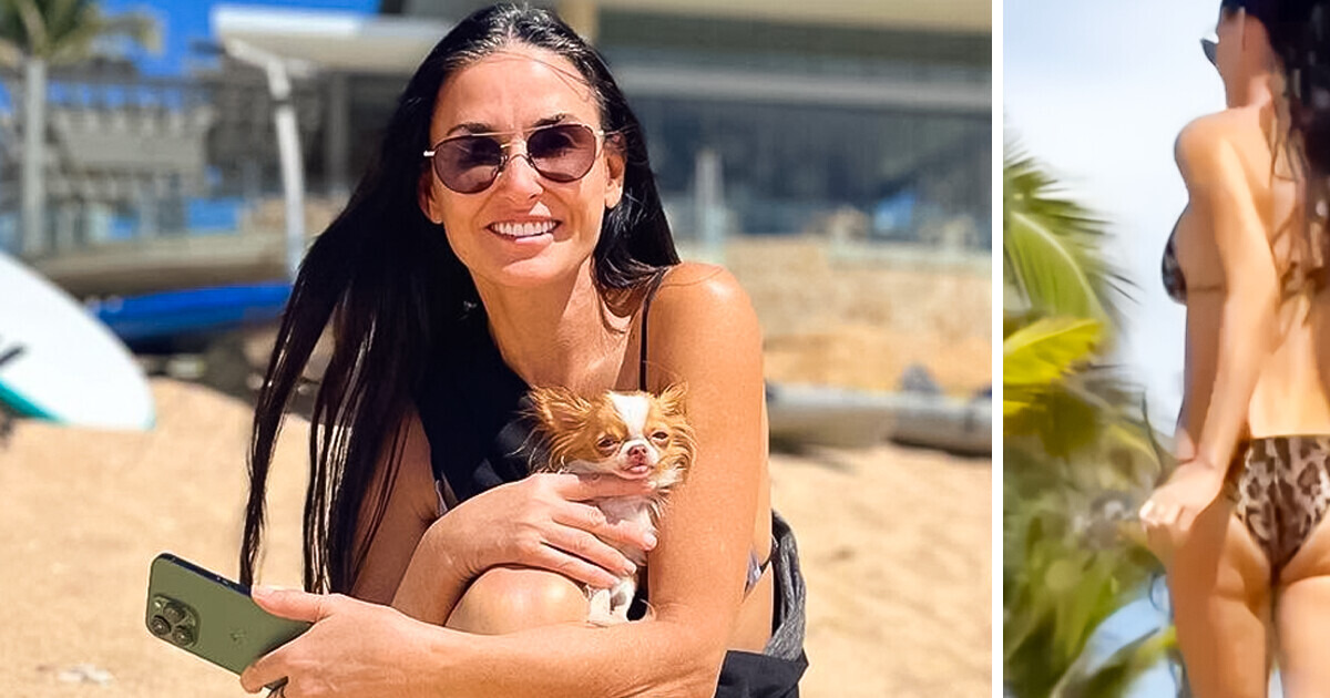 “Older Women Shouldn’t Wear Bikinis,” Demi Moore Rocks Bikinis at 61, Sparking Heated Debate