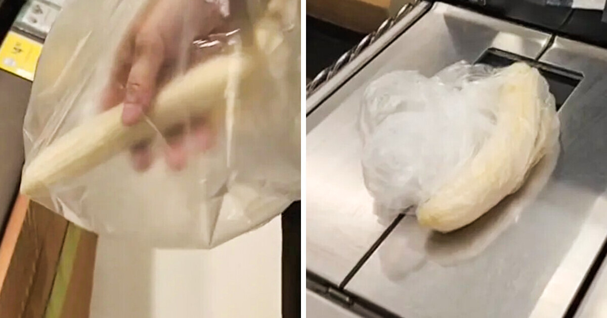 Man Takes Peel Off Bananas Before Weighing Them to Save Money