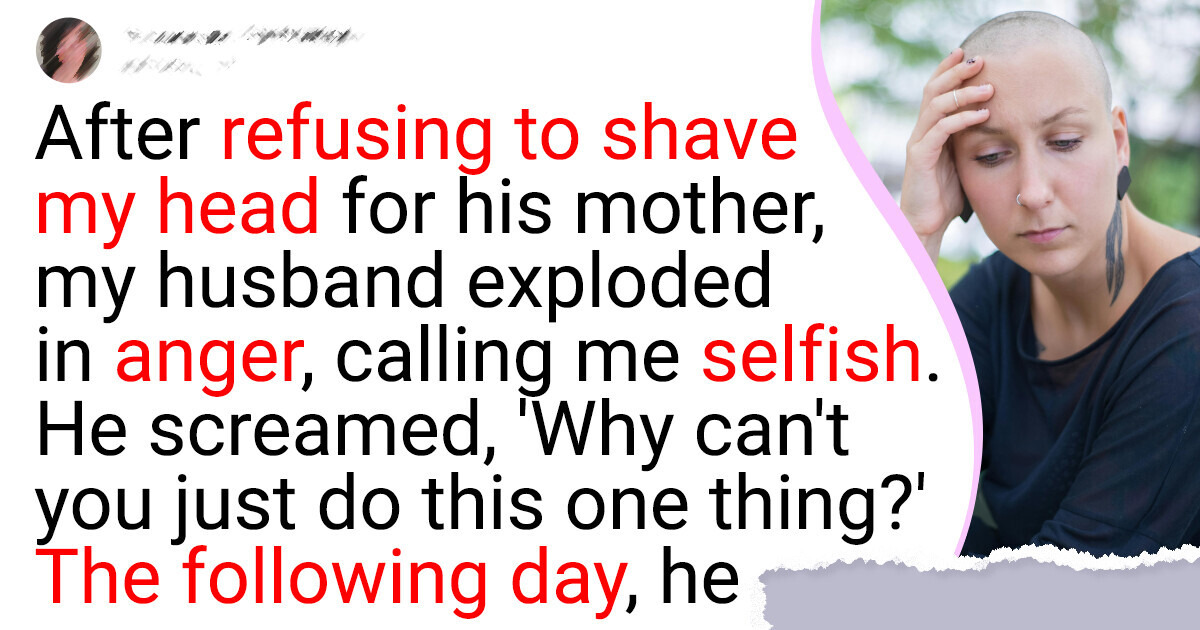 My Husband Wants Me to Shave My Head to Support His Mom in Her Cancer Journey My Husband Wants Me to Shave My Head to Support His Mom in Her Cancer Journey