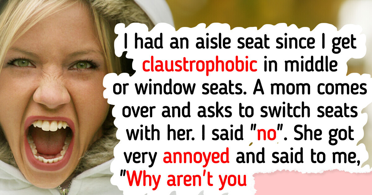 I Refused a Seat Swap on a Plane With a Mothers With Two Crying Kids I Refused a Seat Swap on a Plane With a Mothers With Two Crying Kids