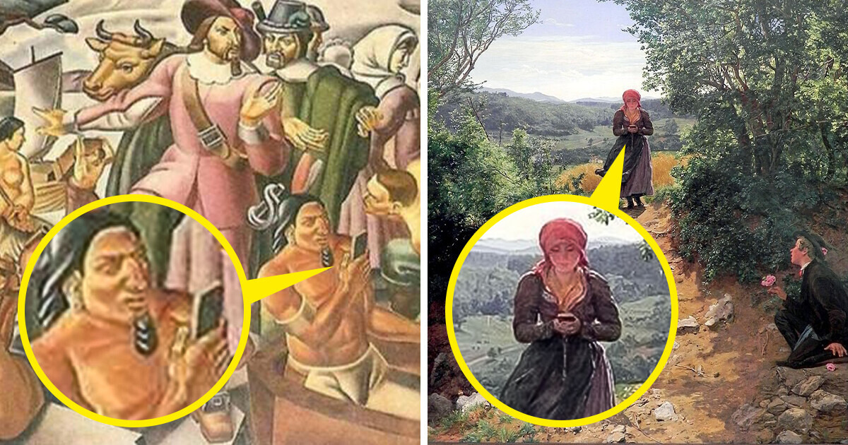 People Spot iPhones in 19th Century Painting and the Suspense is Thrilling Us People Spot iPhones in 19th Century Painting and the Suspense is Thrilling Us