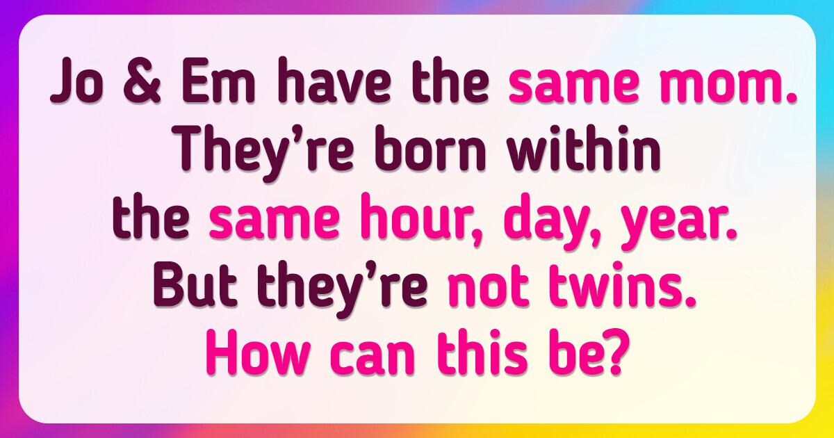 13 Tricky Riddles That Won’t Let You Sleep Until You Solve Them