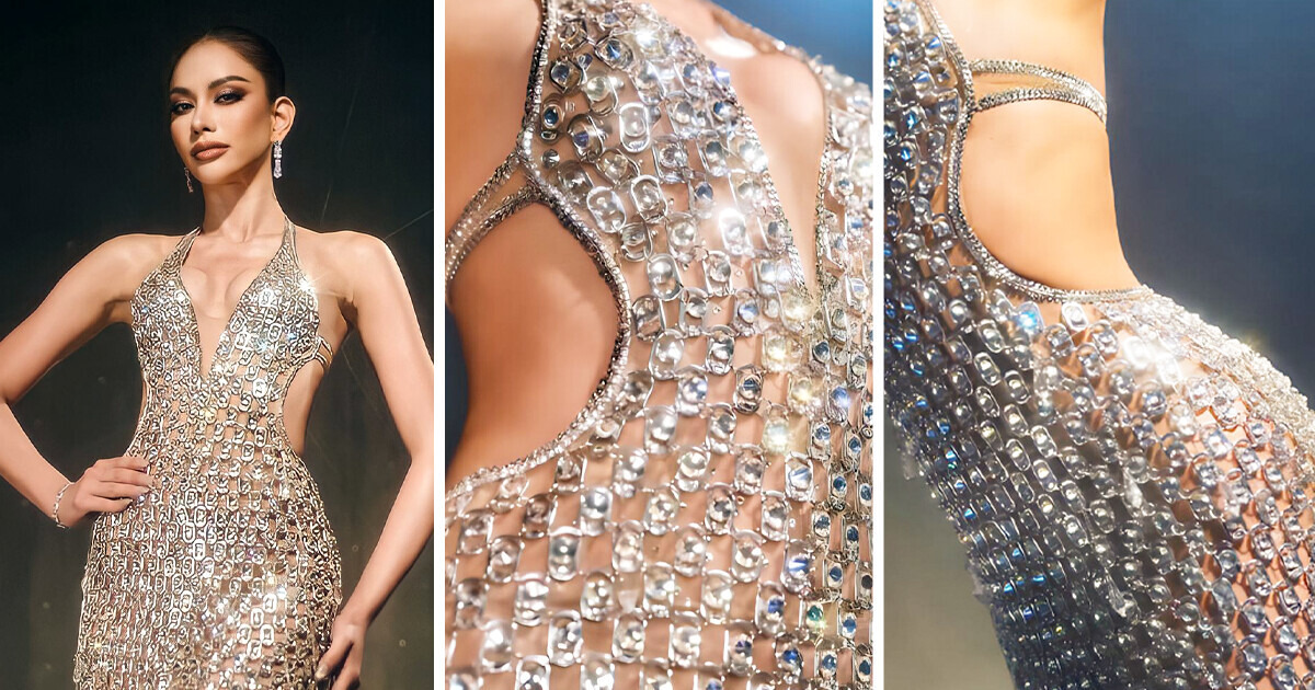Thai Beauty Queen Wears Evening Gown Made of Can-Pull Tabs to Honor Her Parents Thai Beauty Queen Wears Evening Gown Made of Can-Pull Tabs to Honor Her Parents