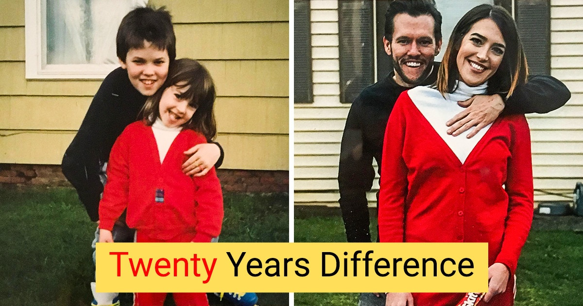 15+ Times People Relived Wonderful Moments of Their Past Through Recreating Photos