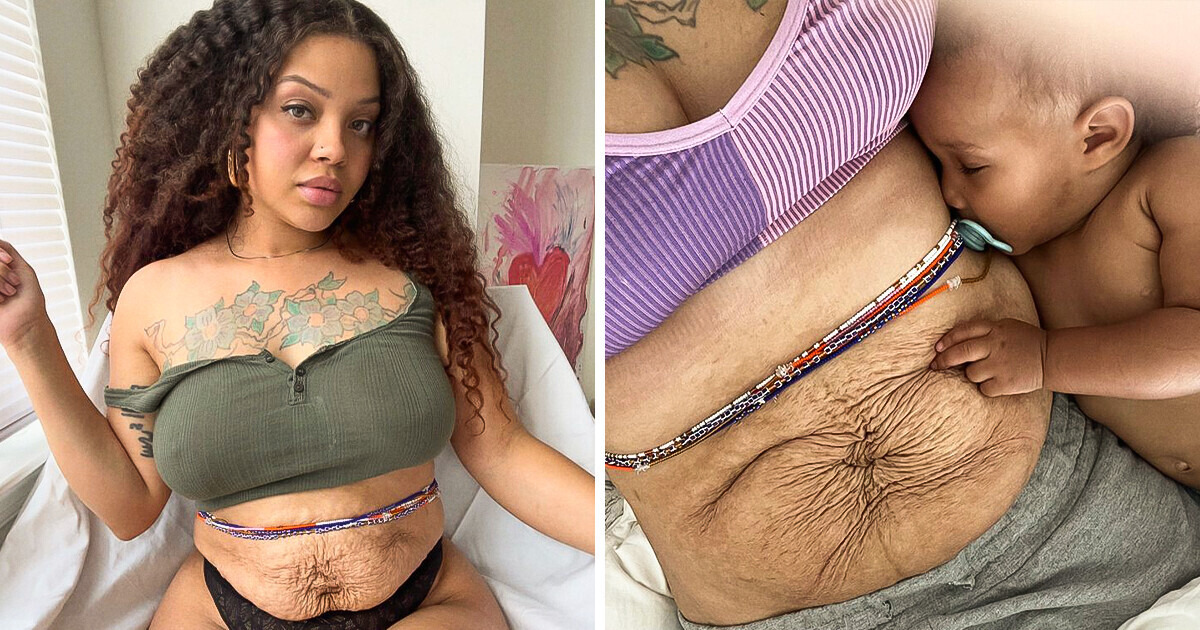 The Mum-of-Four Threw Aside the Photoshopped Magazines and Honestly Showed What Her Post-Baby Body Looks Like