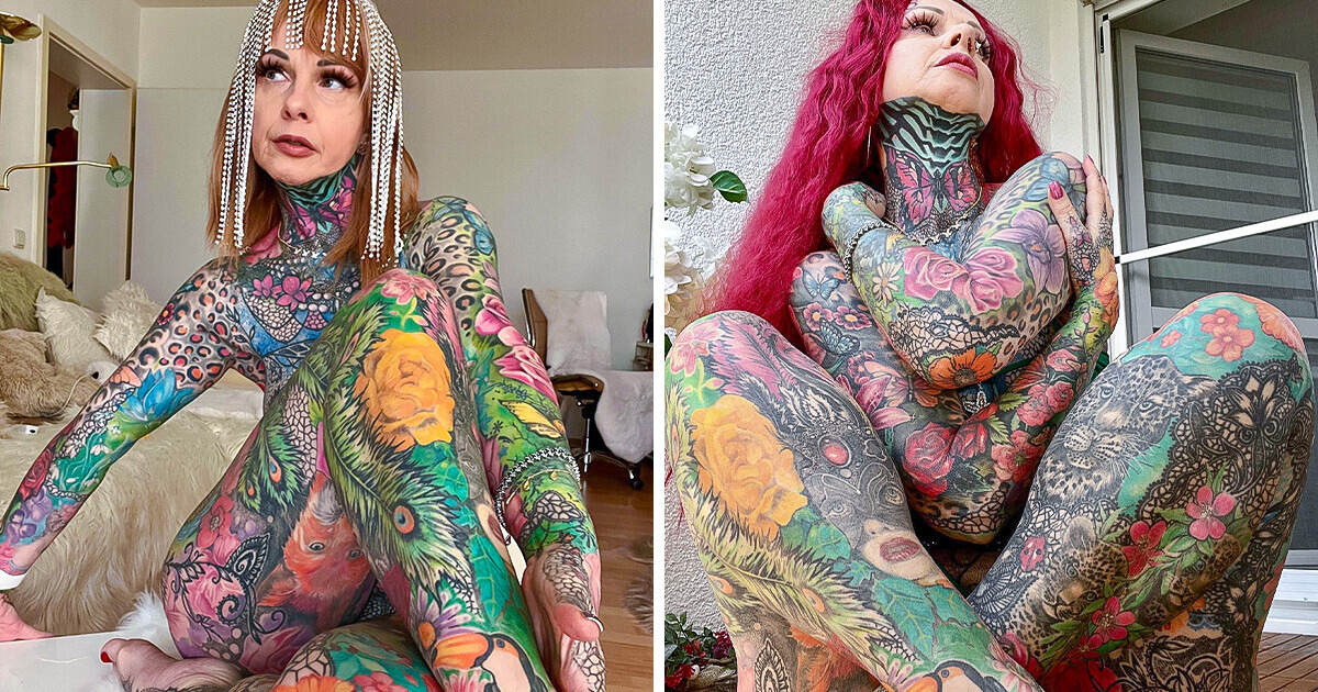 Grandma Spends Her LIFE SAVINGS to Tattoo Her Entire Body Despite Trolls Saying She’s Too Old Grandma Spends Her LIFE SAVINGS to Tattoo Her Entire Body Despite Trolls Saying She’s Too Old
