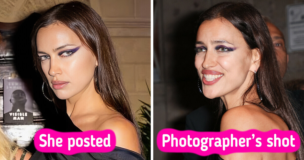 15 Side-by-Side Celebrity Photos Showing the Contrast Between Social Media Posts and Reality