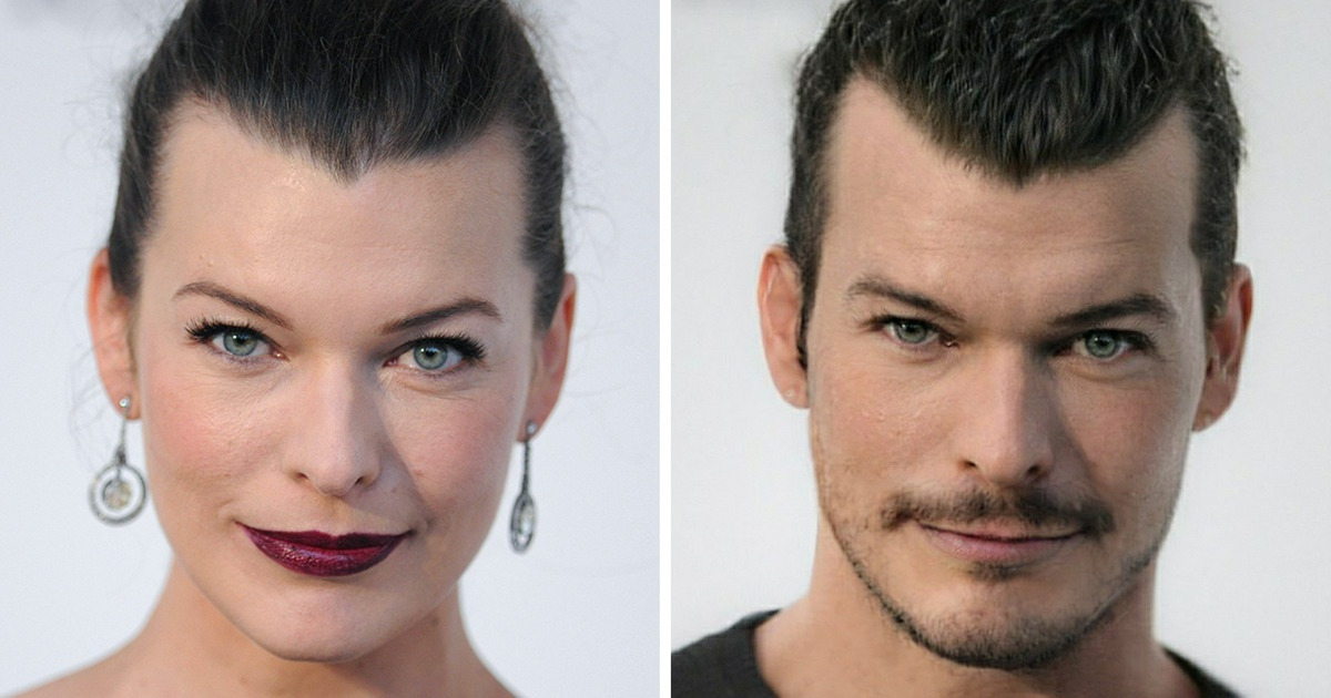 What 20 of Our Favorite Hollywood Stars Would Look Like If They Were of the Opposite Sex