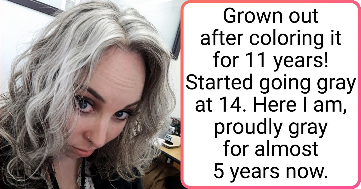 20 People Proudly Show Off Their Gray Hair to Show the Beauty of Being Natural