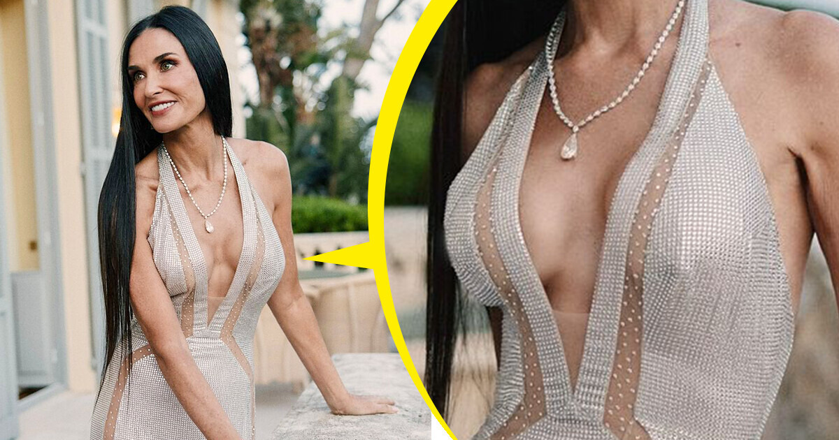 “Too Revealing,” Demi Moore’s See-Through Dress with a Daring Neckline Sparks Controversy “Too Revealing,” Demi Moore’s See-Through Dress with a Daring Neckline Sparks Controversy