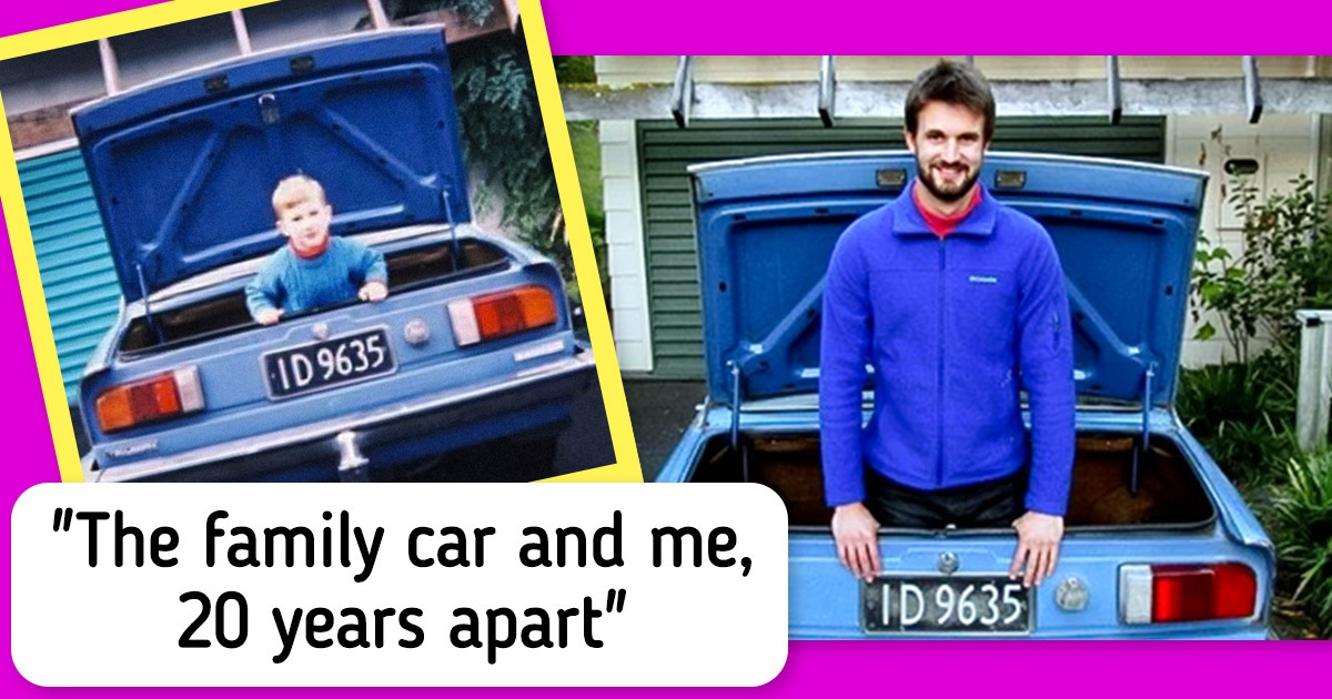 18 People Who Dusted off Old Photos and Couldn’t Resist the Urge to Recreate Them