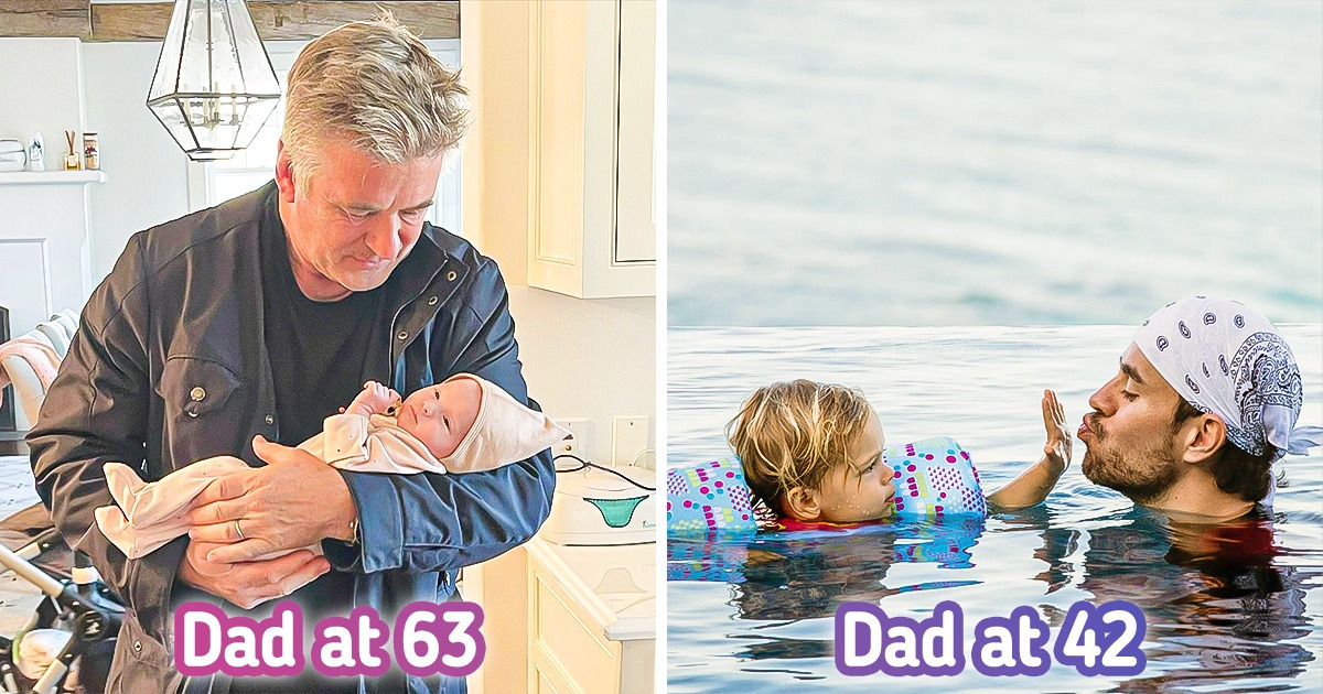 10+ Celebrity Dads Who Proved Age Is No Barrier