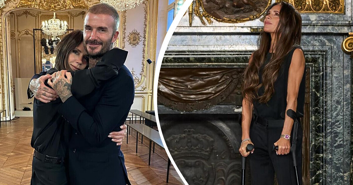 Victoria Beckham Worries Fans with Her Latest Appearance on Crutches, Sparking Heated Speculation Victoria Beckham Worries Fans with Her Latest Appearance on Crutches, Sparking Heated Speculation