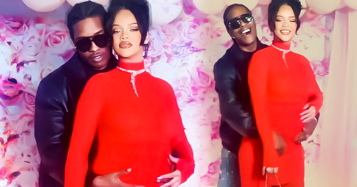 Rihanna Flaunts Her Growing Belly While Dancing With Beau A$AP Rocky