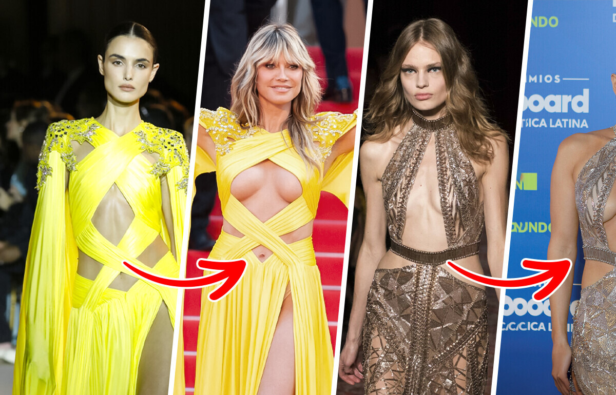 17 Outfits That Look Completely Different on Runway Models vs. Celebrities