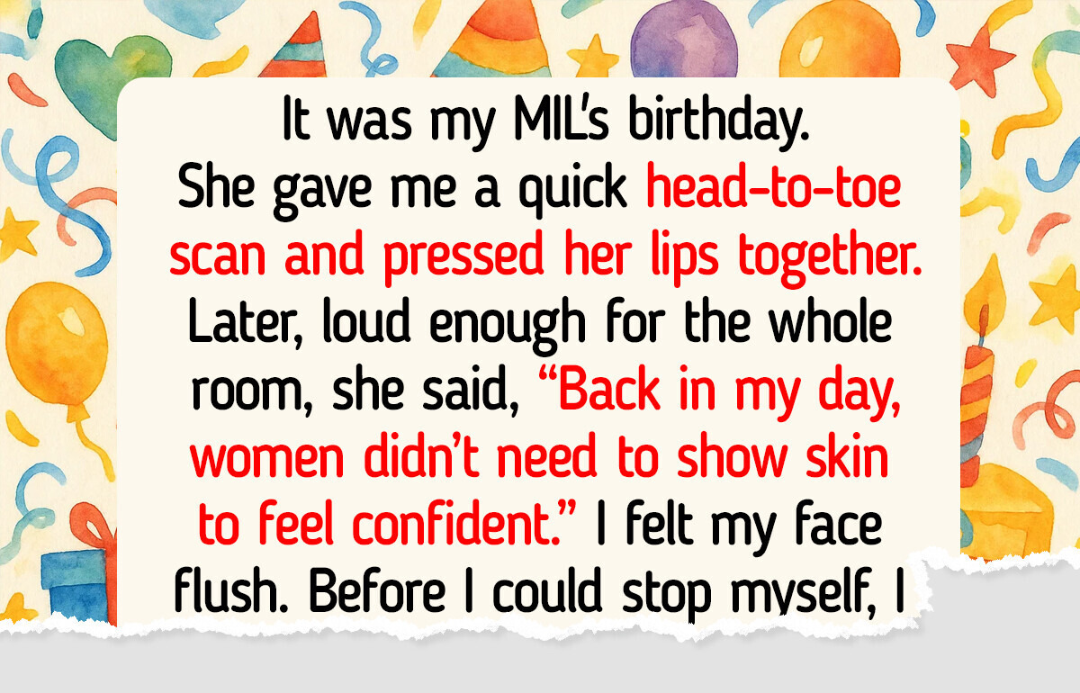 My MIL Said I Dress Too Revealing — What I Did Next Left Our Family Speechless