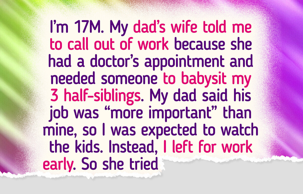 I Refused to Babysit My Half-Siblings—And Chaos Ensued