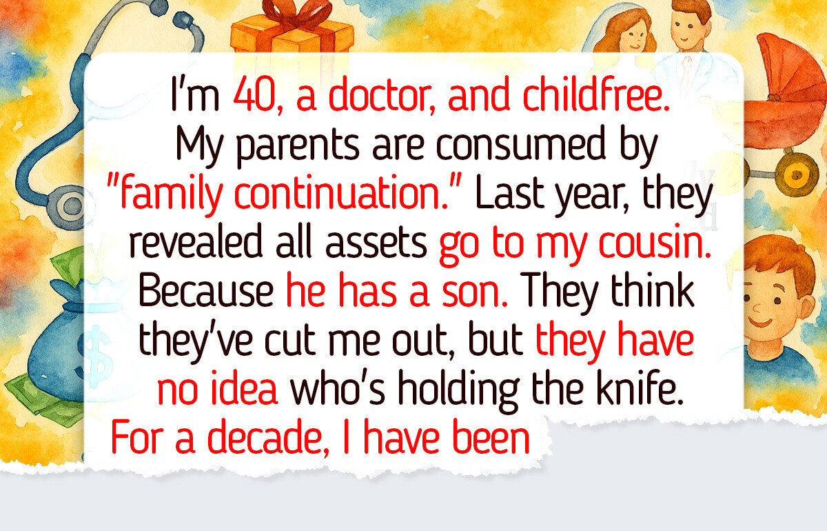 My Parents Left Everything to My Cousin Because I Chose to Be Child-Free — So I Got My Revenge