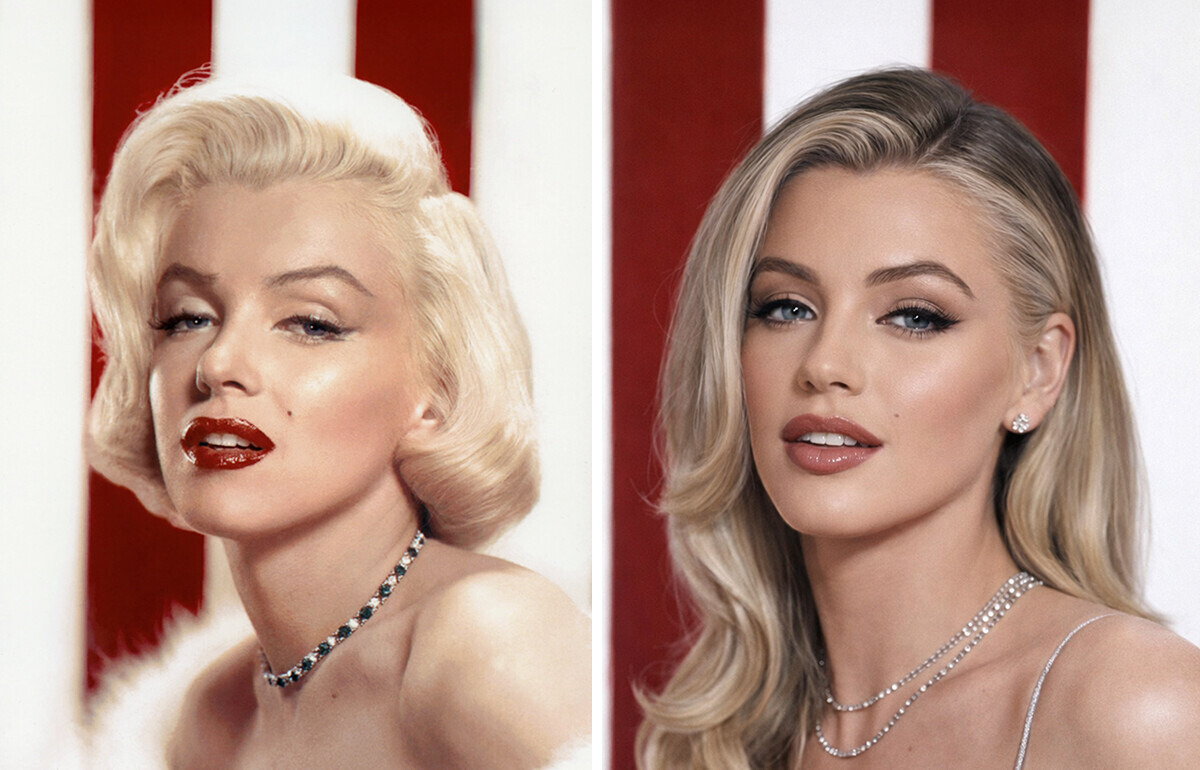 We Turned 12 Old Hollywood Stars Into Modern Icons — and the Results Are Striking