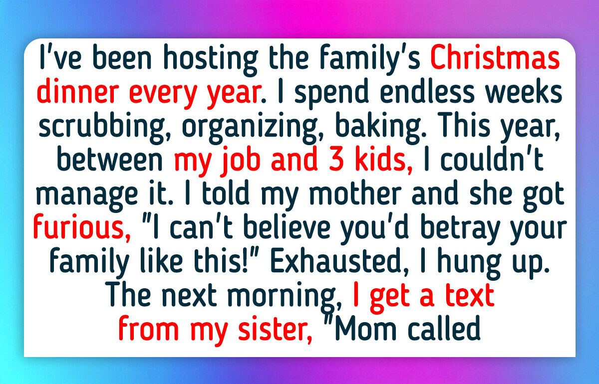 I Refused to Host Christmas — My Mom Says I Abandoned the Family
