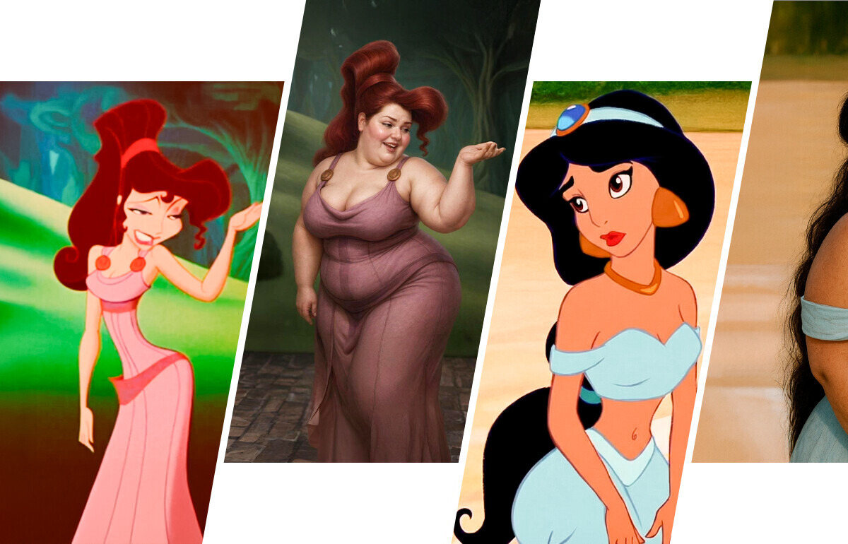 Artist Redraws Disney Characters With Realistic Proportions Artist Redraws Disney Characters With Realistic Proportions