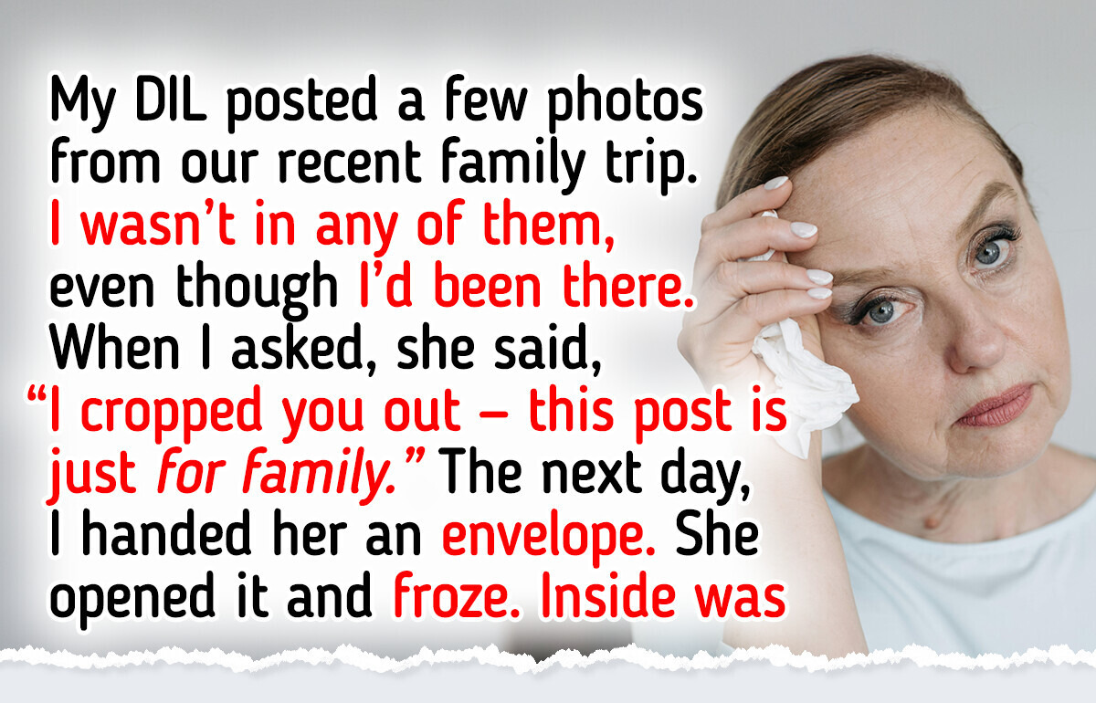 My DIL Cut Me Out of Our Vacation Pics Because “I’m Not Family” — I Got the Perfect Revenge