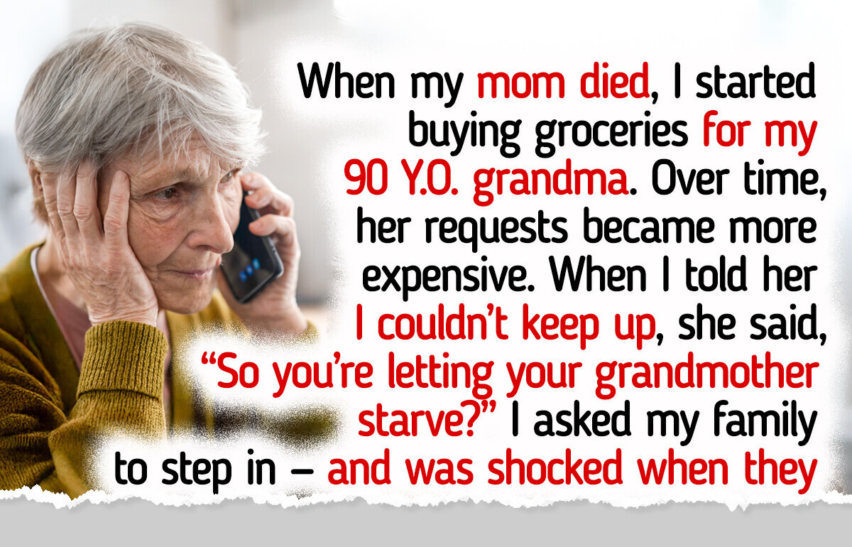 I Refused to Keep Buying Groceries for My 90 Y.O. Grandma — My Family Says I’m Cruel