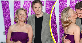 Pamela Anderson and Liam Neeson Can’t Keep Their Hands Off Each Other on the Red Carpet — And People Spot the Same Thing