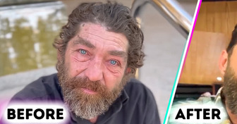 A Homeless Man Gets a Makeover from a Kind-Hearted Hairdresser, and the Result Is Truly Remarkable