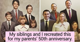 20+ People Who Decided to Recreate Old Family Photos and Turned Back the Hands of Time