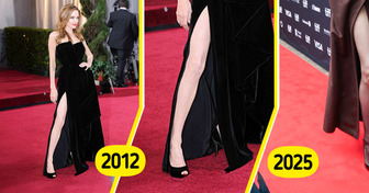 “Just Weird!” Angelina Jolie Recreates Her Iconic Leg Dress — People Can’t Agree