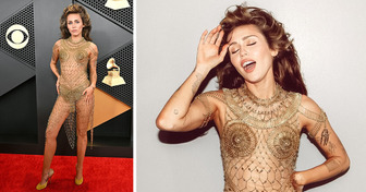 Miley Cyrus Confused Everyone With Her Almost Naked Outfit Made Merely of Safety Pins