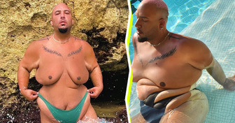 Body-Positive Queer Model Defies the Stigma Around Plus-Size Bodies, Posing in One-Piece Swimsuits and Bikinis