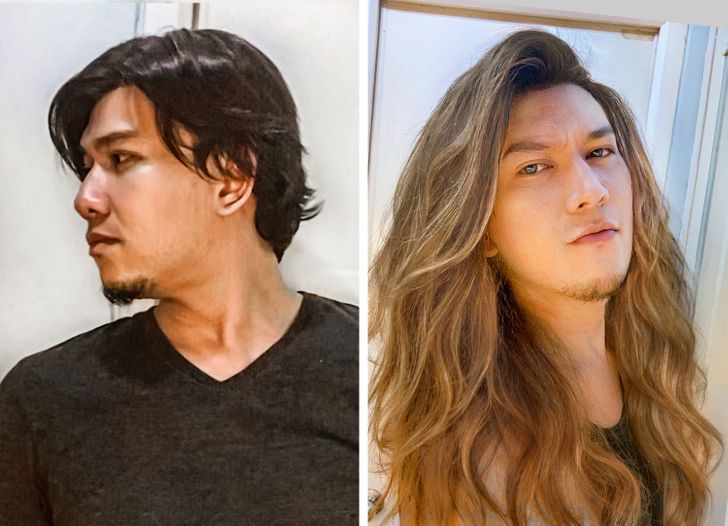 20 Men Who Switched From Short Hair to Fiercely Flowing Locks