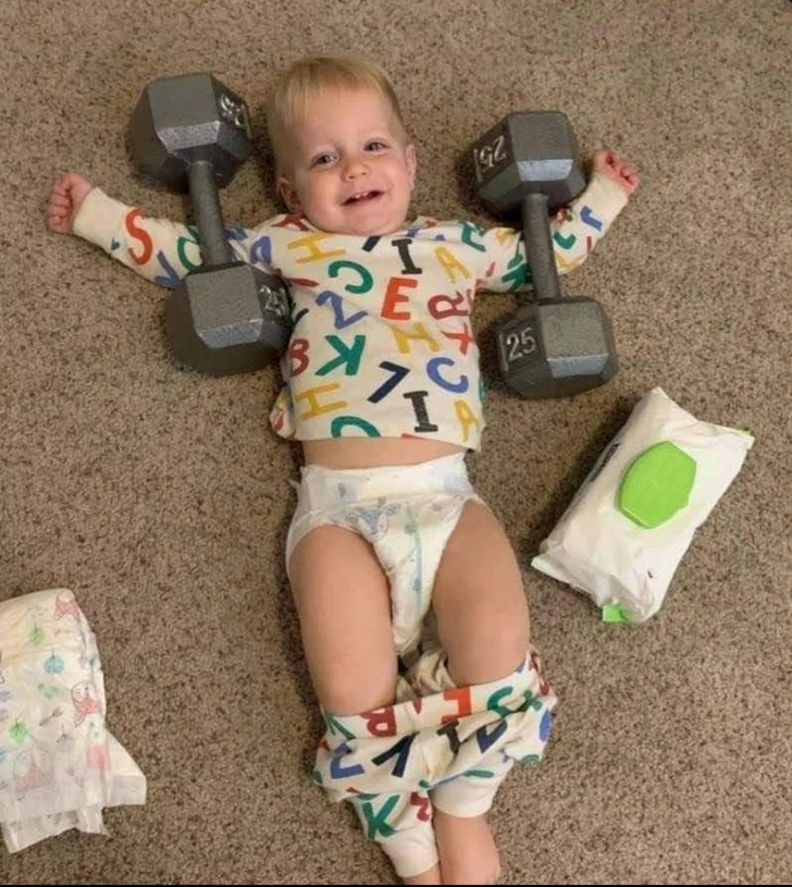 17. This dad’s pro tip for changing diapers